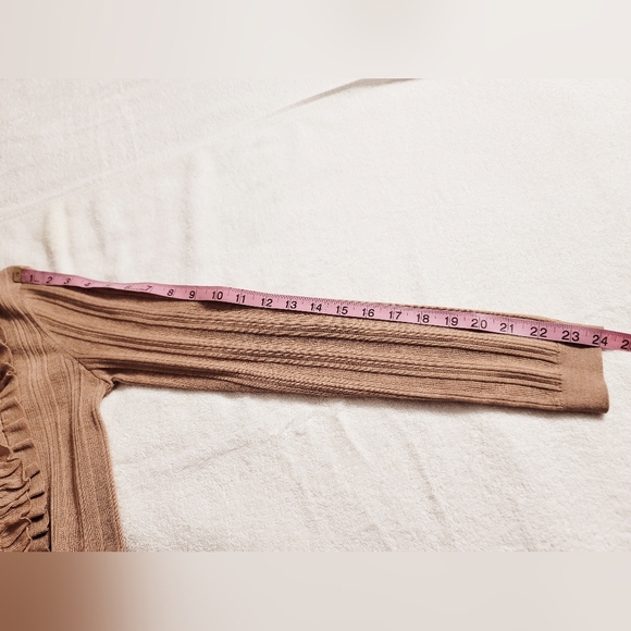 Ulla Johnson Beige Ruffle Cardigan - Picture 6 of 12